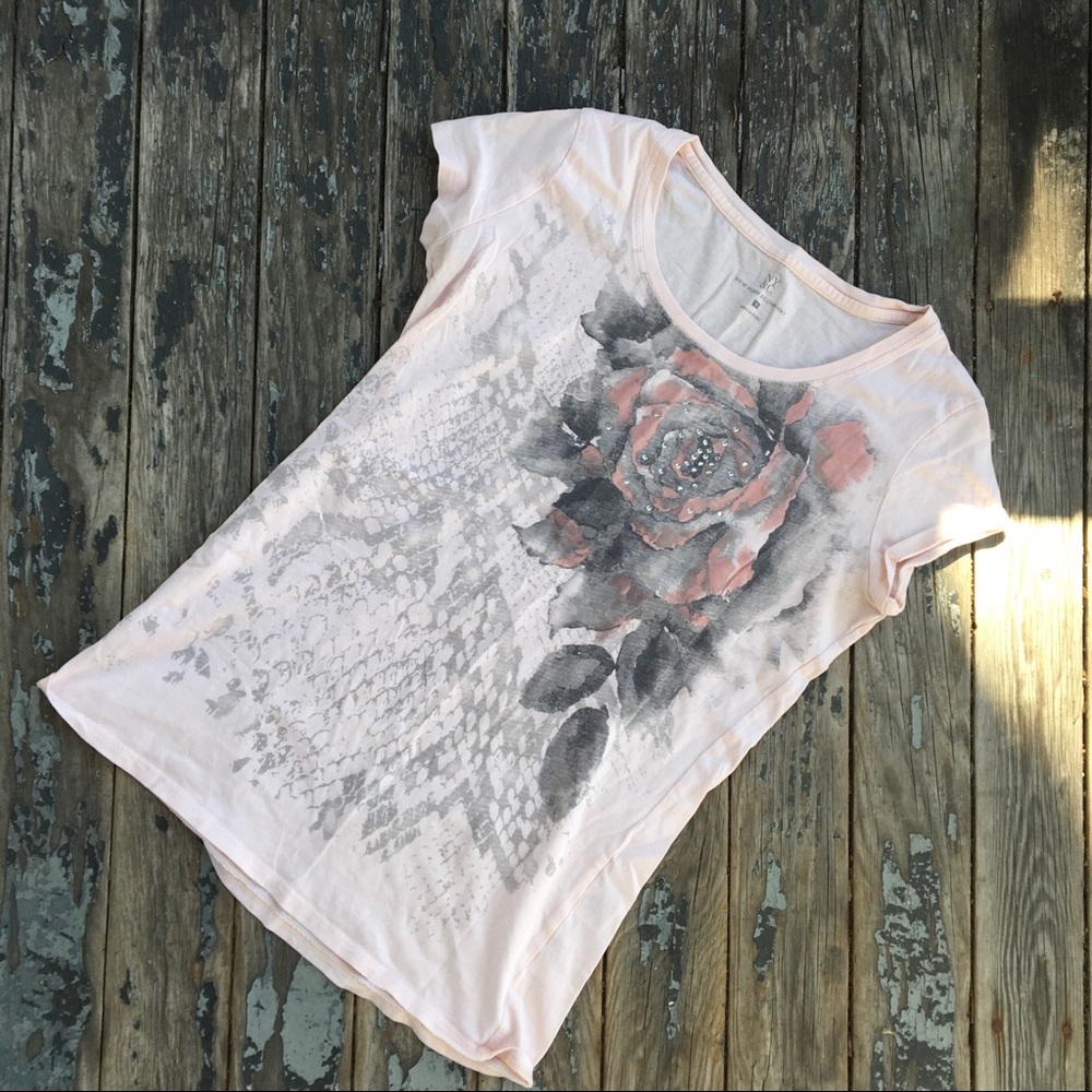 (3/$10) New York & Company Graphic Tee Small